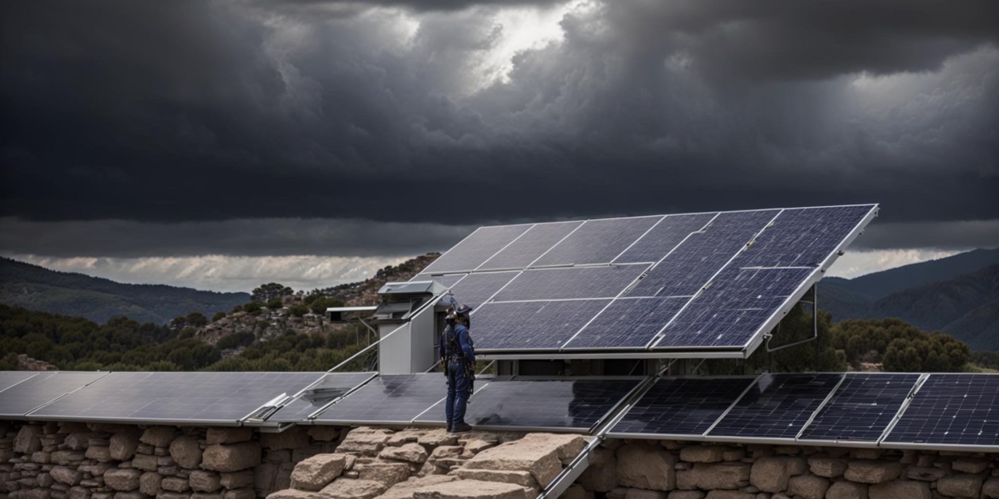 You are currently viewing Tempêtes en Corse : Protéger son installation photovoltaïque, conseils et astuces.