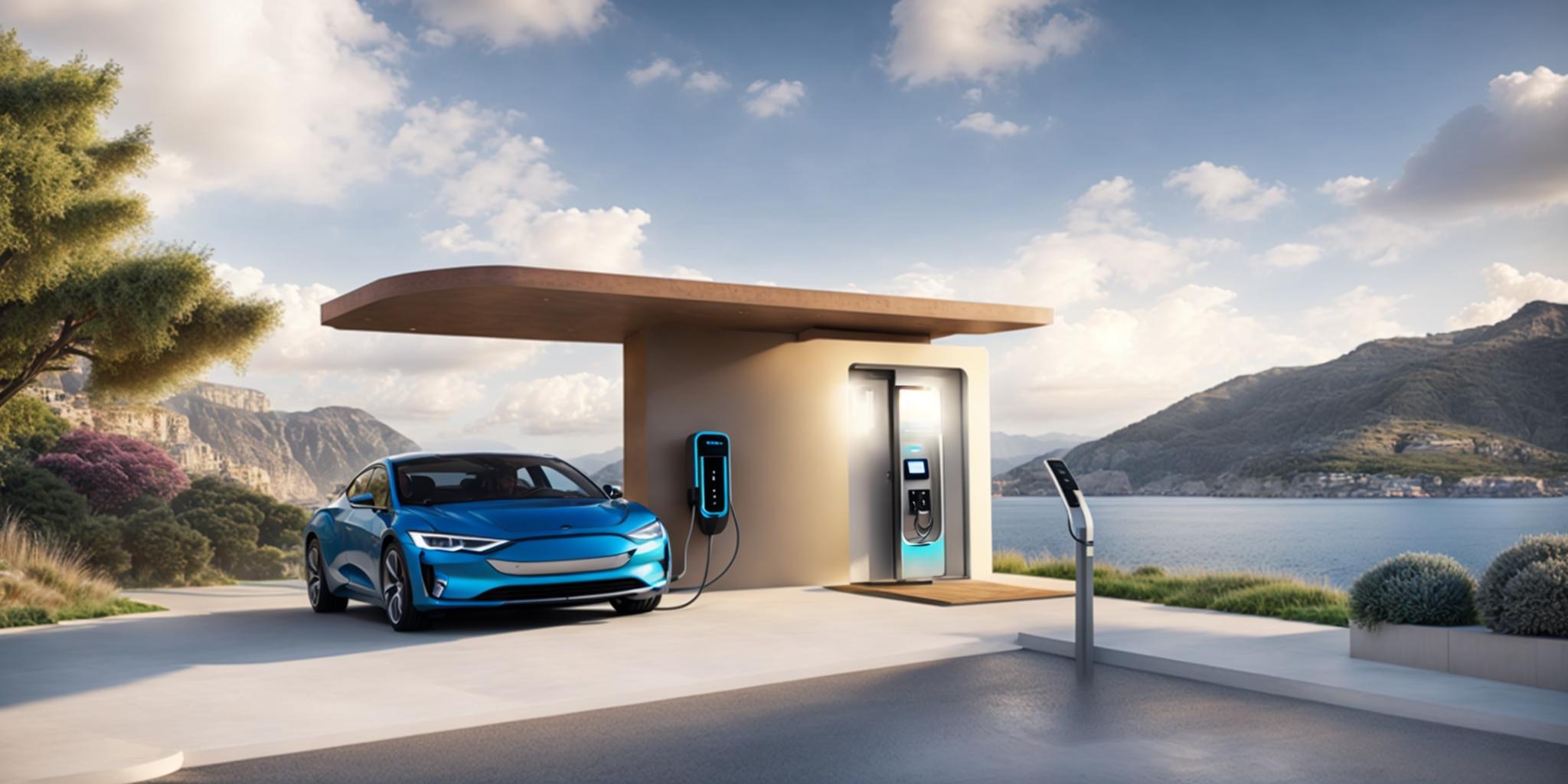 Borne de recharge pour voiture électrique installée à domicile à Porto-Vecchio, Corse