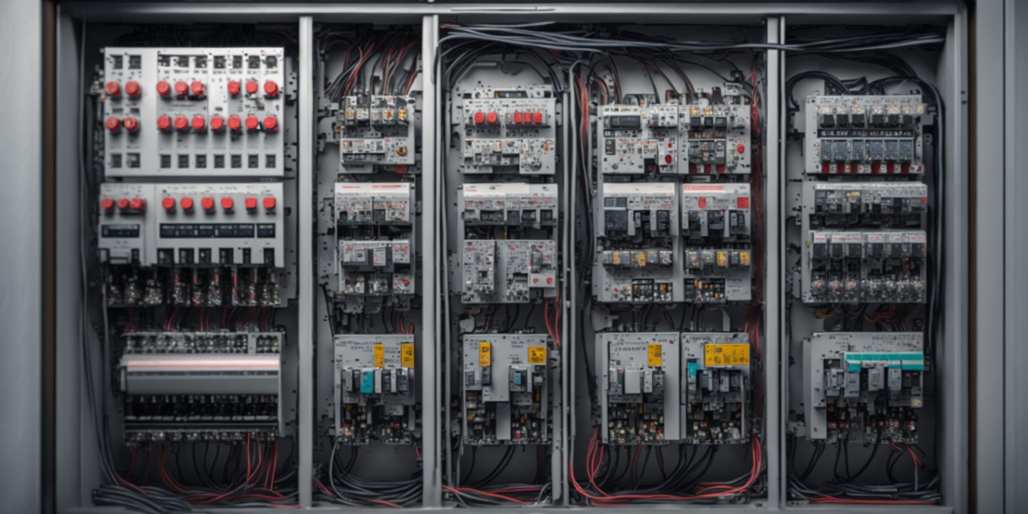 Tableau électrique moderne conforme aux normes de sécurité pour les installations électriques.