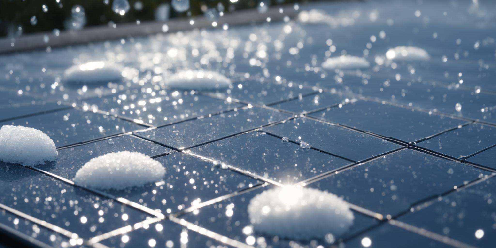Panneaux solaires résistant à une averse de grêle