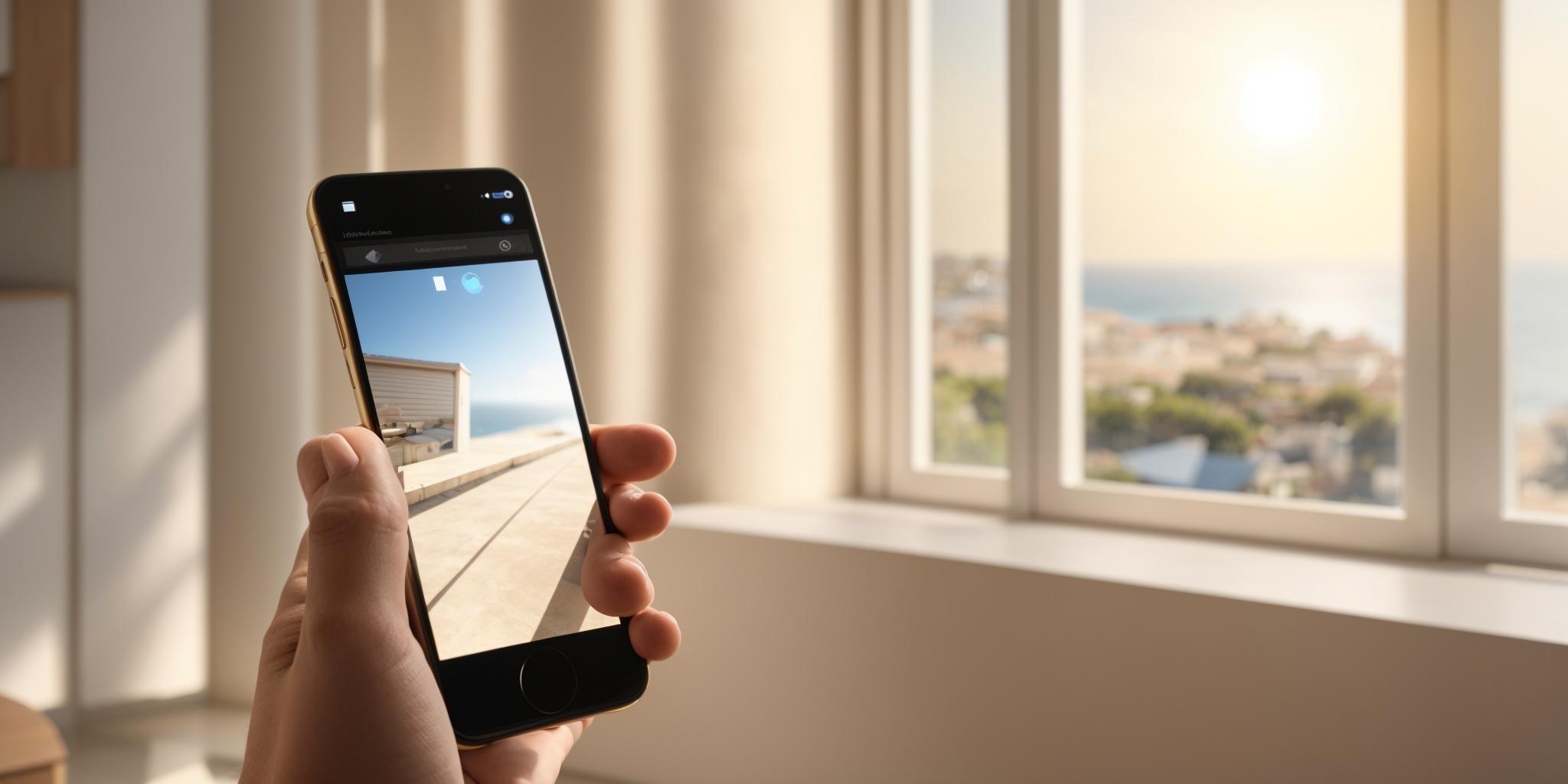 Effortlessly control your home's blinds remotely using a smartphone app for optimal comfort and light.