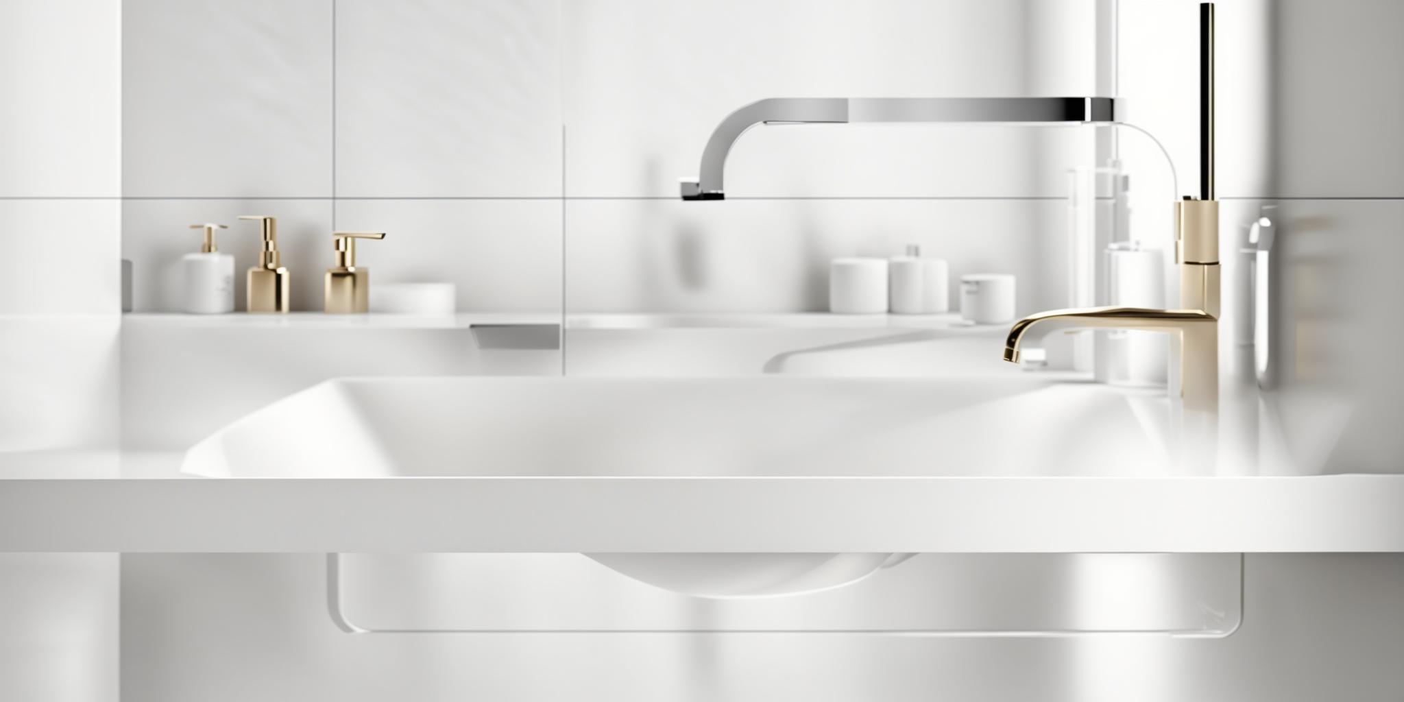 Sélection de robinetterie de salle de bain moderne soigneusement disposée, mettant en valeur différents modèles et finitions