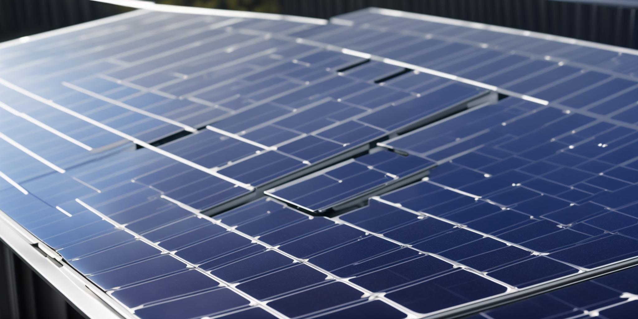 High-end solar panel surface detail showing quality photovoltaic cells