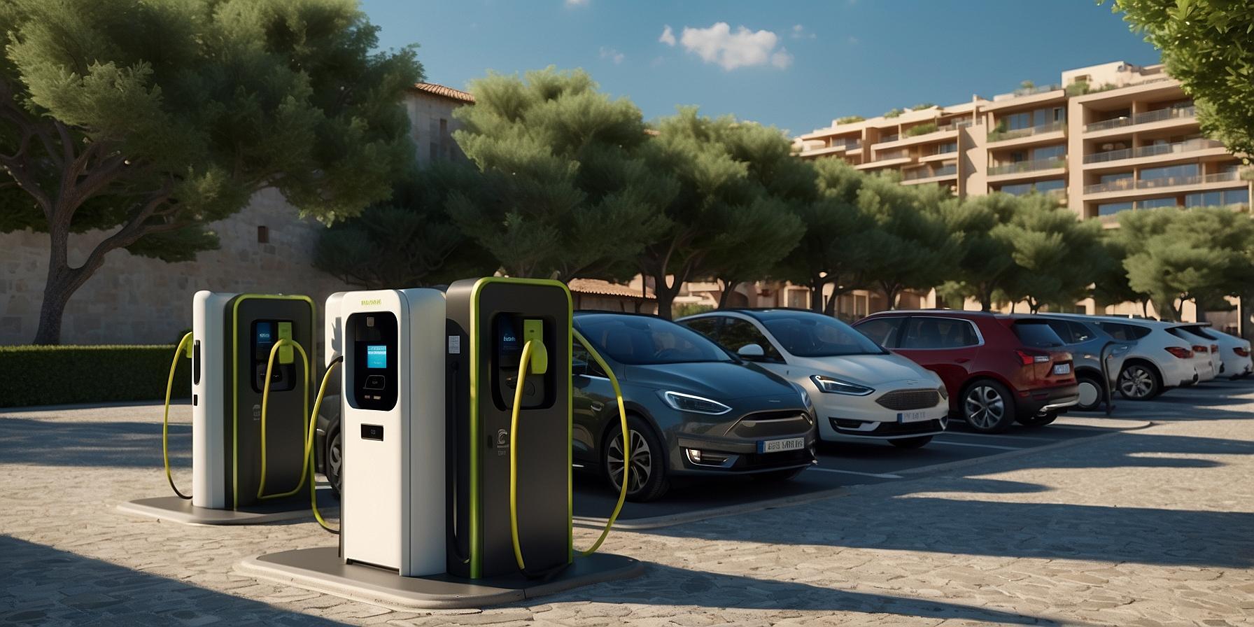 Public electric car charging stations in Porto-Vecchio, Corsica
