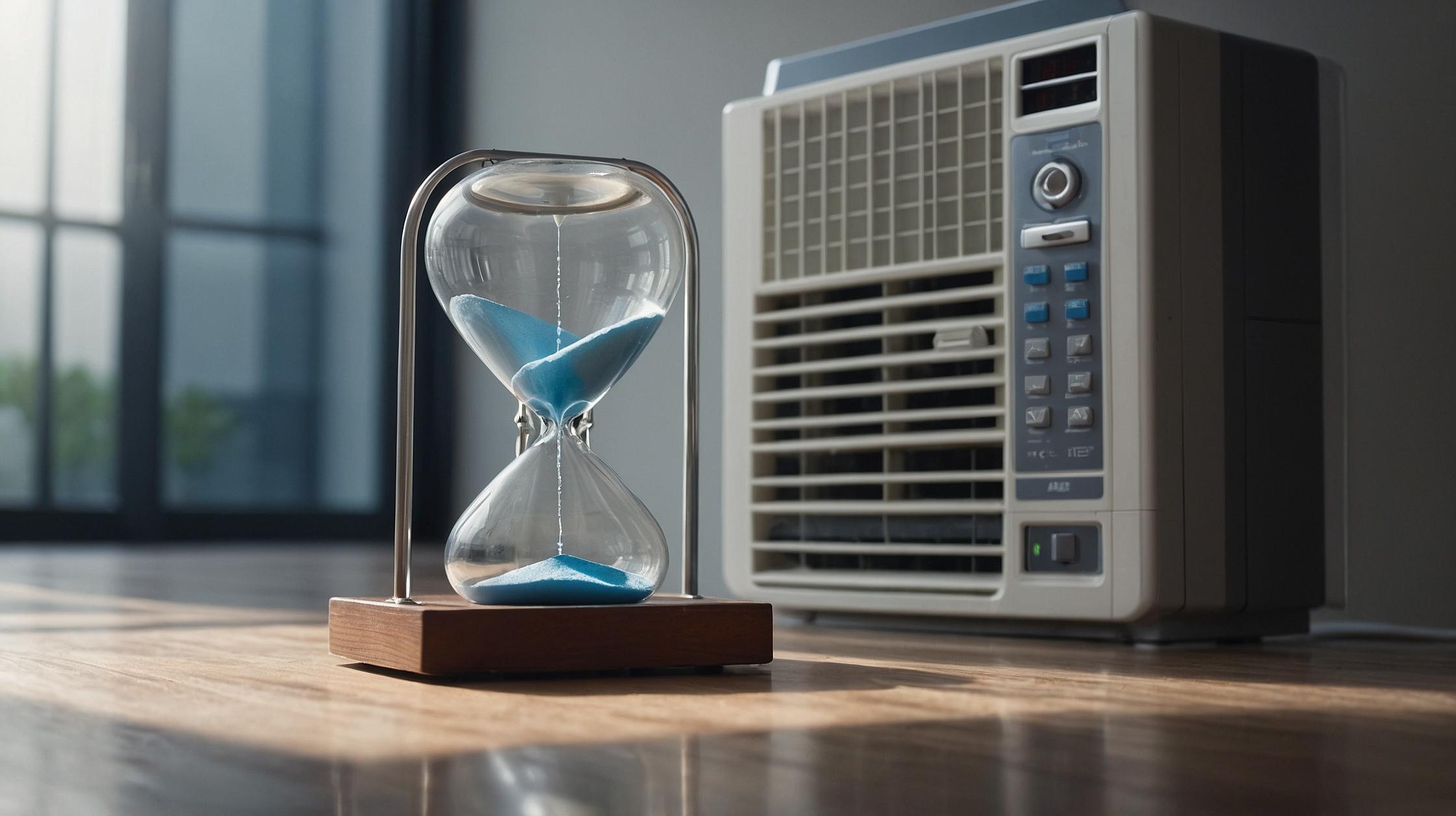 A calendar reminder highlighting the importance of scheduling regular air conditioning maintenance.