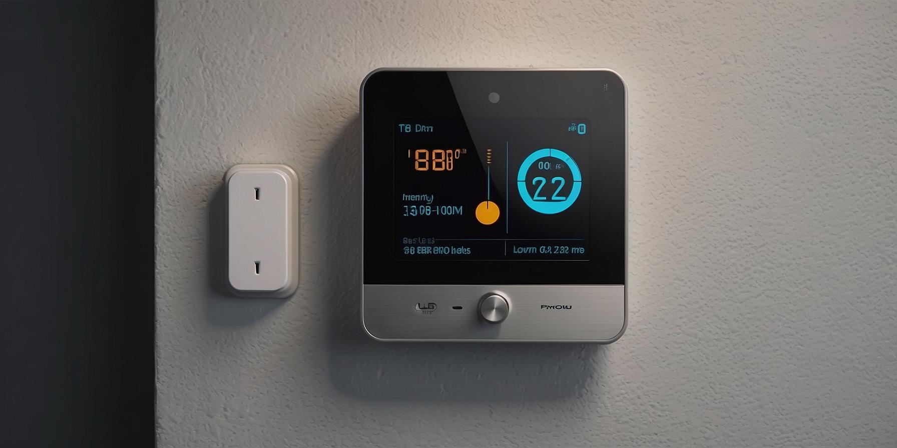 Smart home devices for energy efficiency, including a smart thermostat, a smart plug, and an LED light bulb
