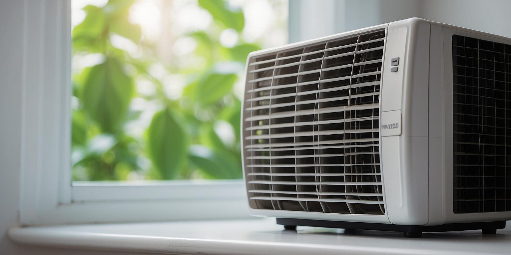 Close-up of a clean air conditioning filter, representing healthy and fresh air.