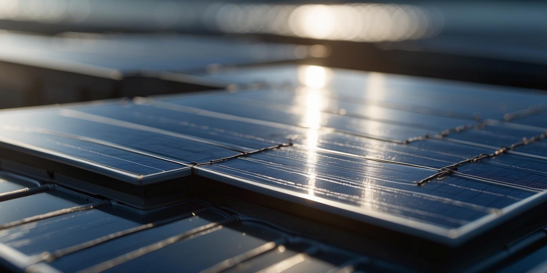 Illustration de l'impact de l'ensoleillement sur la production d'énergie des panneaux solaires.