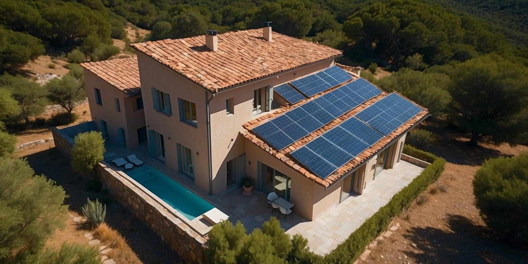 Exposition optimale des panneaux solaires en Corse pour maximiser l'ensoleillement et le rendement.