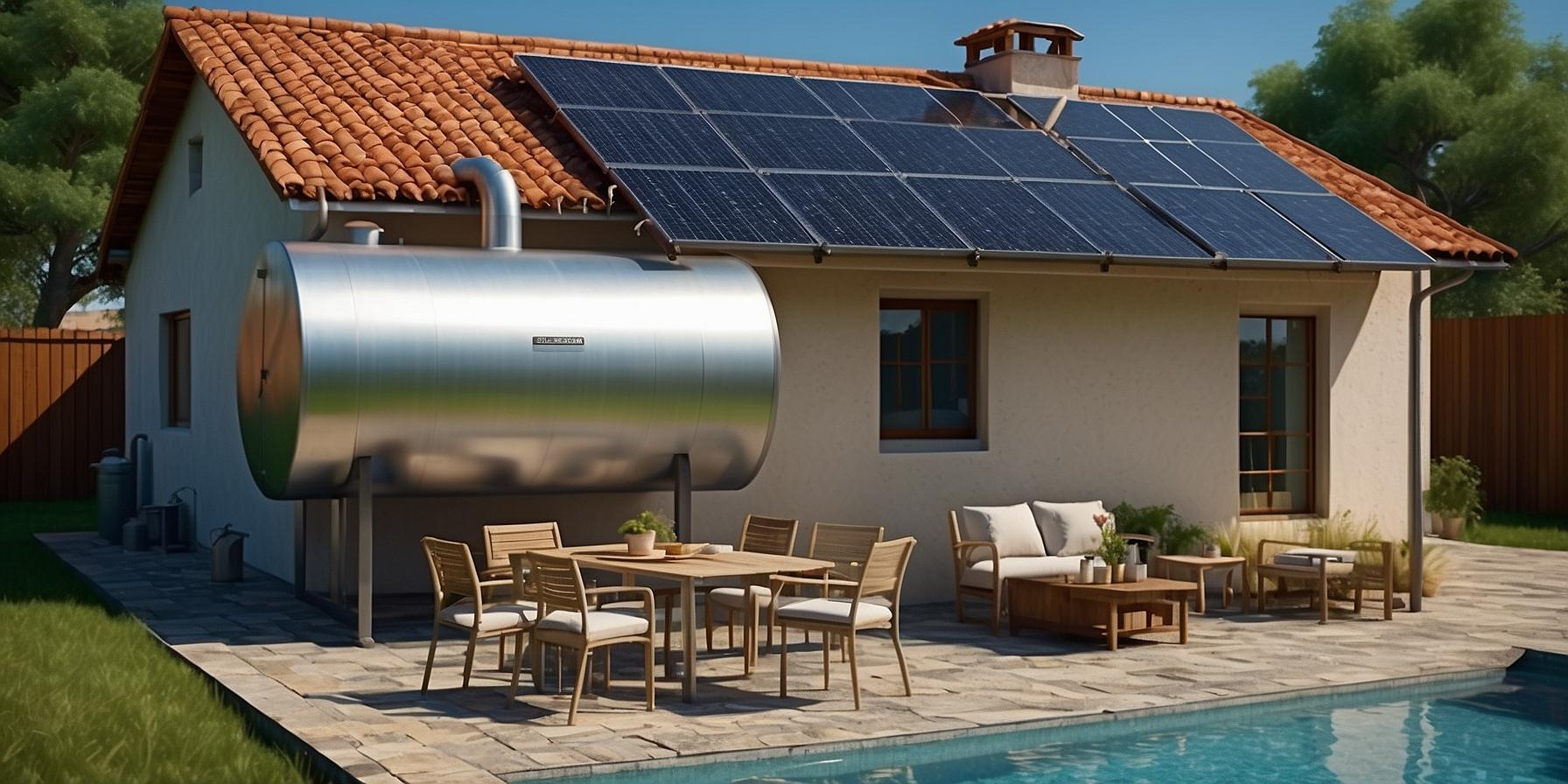 Schéma illustratif du fonctionnement d'un chauffe-eau solaire : capture de l'énergie solaire, conversion en chaleur et chauffage de l'eau sanitaire.