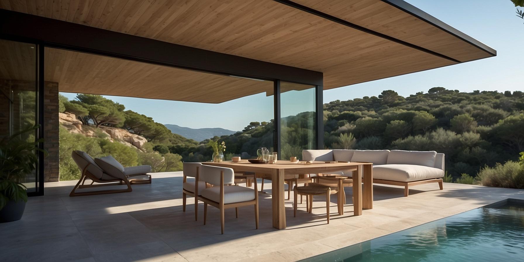 Maison écologique à Porto-Vecchio équipée d'un chauffe-eau solaire : confort, durabilité et respect de l'environnement.